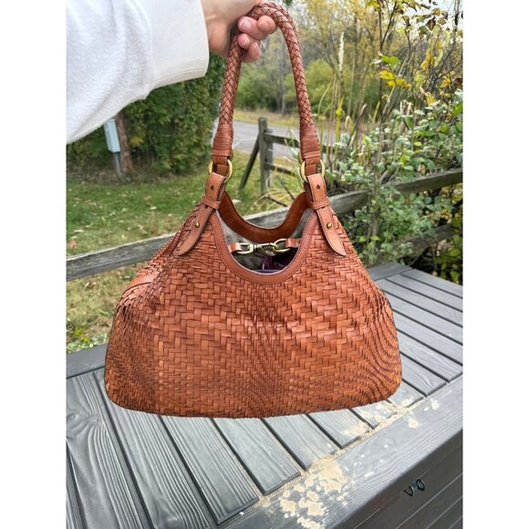 Cole Haan woven leather Genevieve shoulder bag - Picture 3 of 12